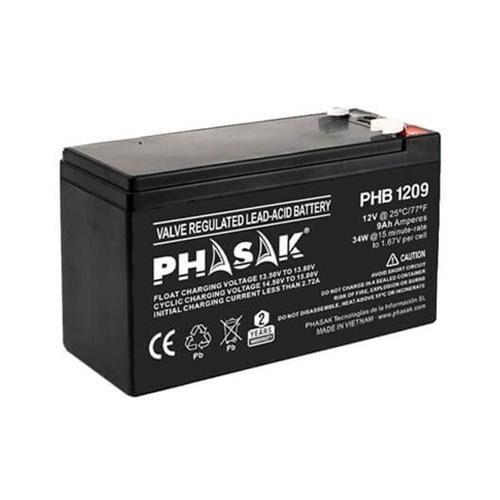 Bateria UPS PHASAK PHB 1209 (F2 - Preto)