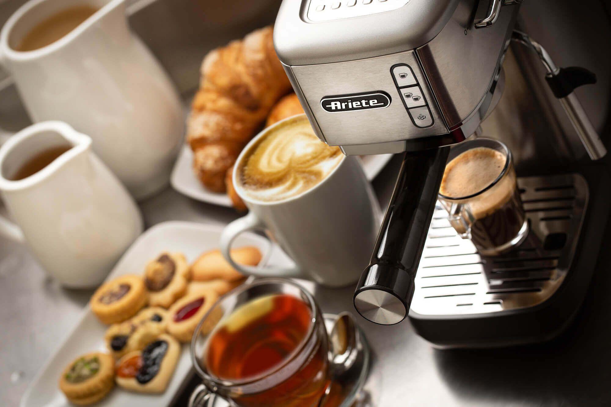 Máquina de Café Expresso ARIETE 1380/10 (1300 W - 15 bar - 1,1 l - Prateado), miniatura 4