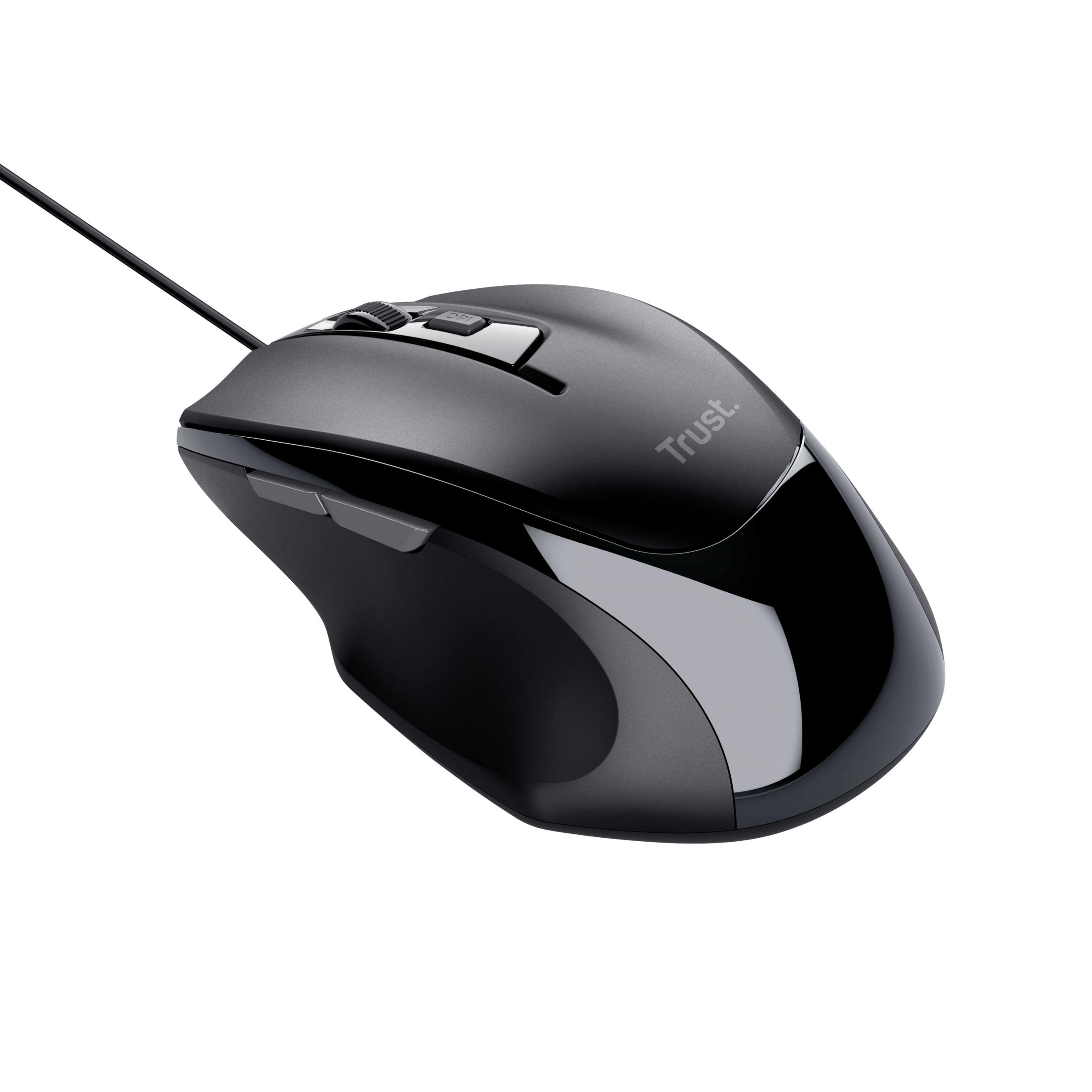Rato TRUST Voca Comfort (Mão direita - 2400 DPI - Ótico - Preto), miniatura 2