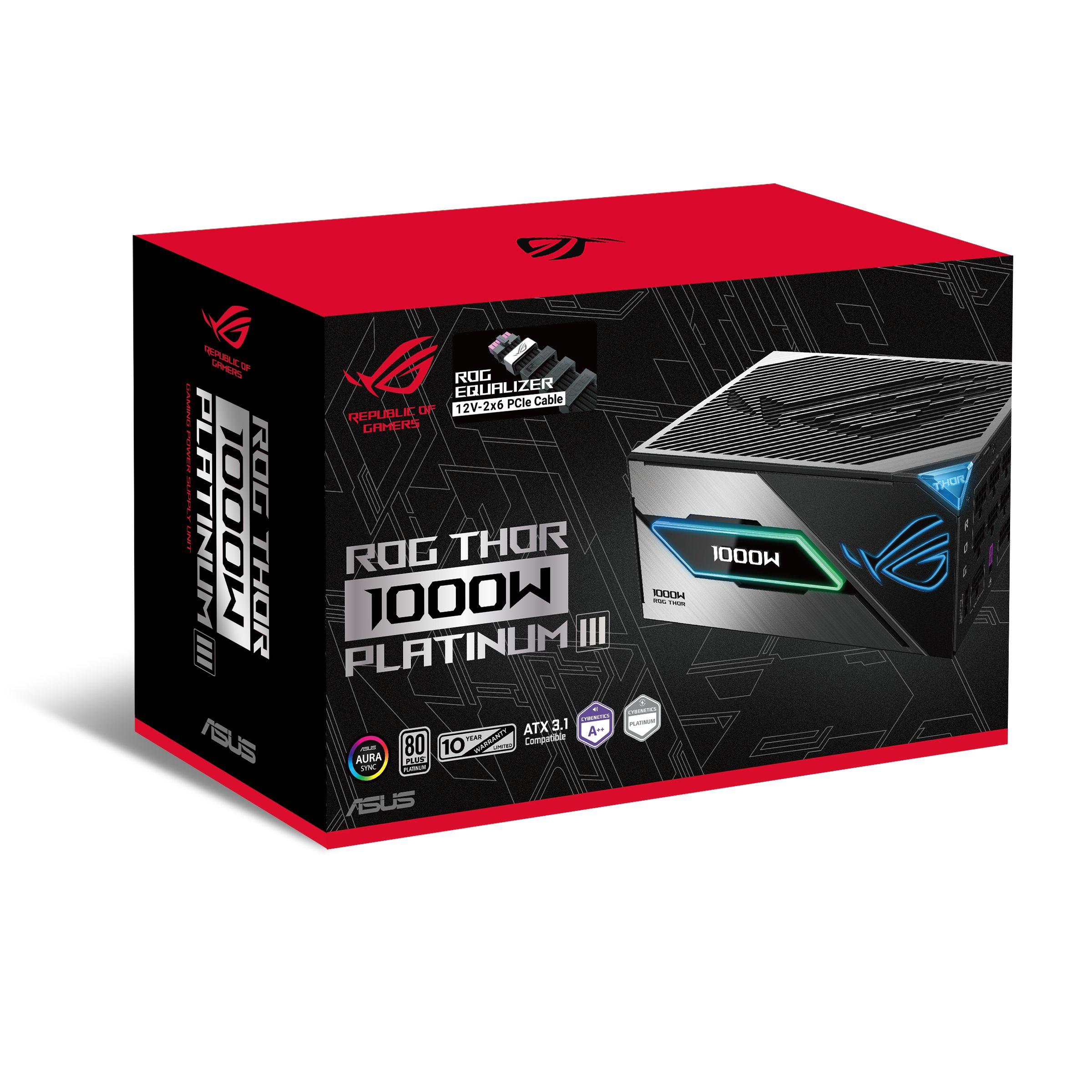 Fonte de Alimentação ASUS ROG Thor 1000W Platinum III (ATX - 1000 W - 80 Plus Platinum - Preto), miniatura 12