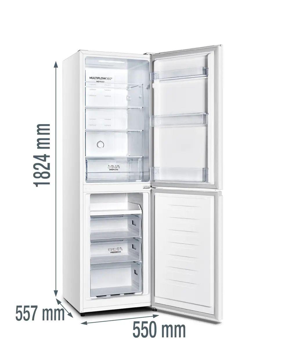 Frigorífico Combinado Independente GORENJE NRK418ECW4 (256 L - 182,4x55x55,7 cm - 182 cm - Branco) — miniatura 4