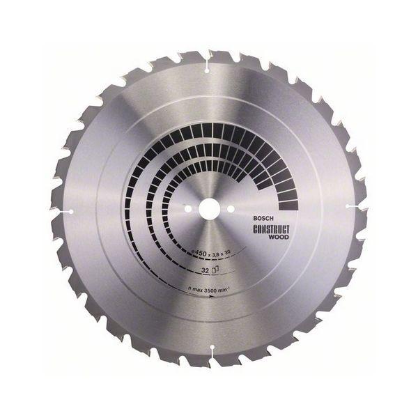 Disco de Serra Circular BOSCH Construct Wood 2608640694 (450 mm - 32 dentes), miniatura 2
