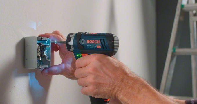 Berbequim Aparafusador Sem Fios BOSCH GSR 12V-15 FC Professional (Azul e Preto)