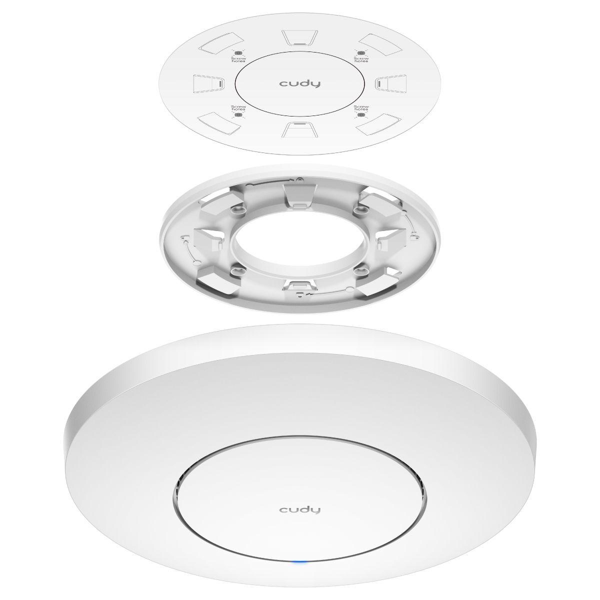 Ponto de Acesso CUDY AP1300 (1167 Mbit/s - 2,4 GHz e 5 GHz - 10/100/1000Base-T - Branco), miniatura 4