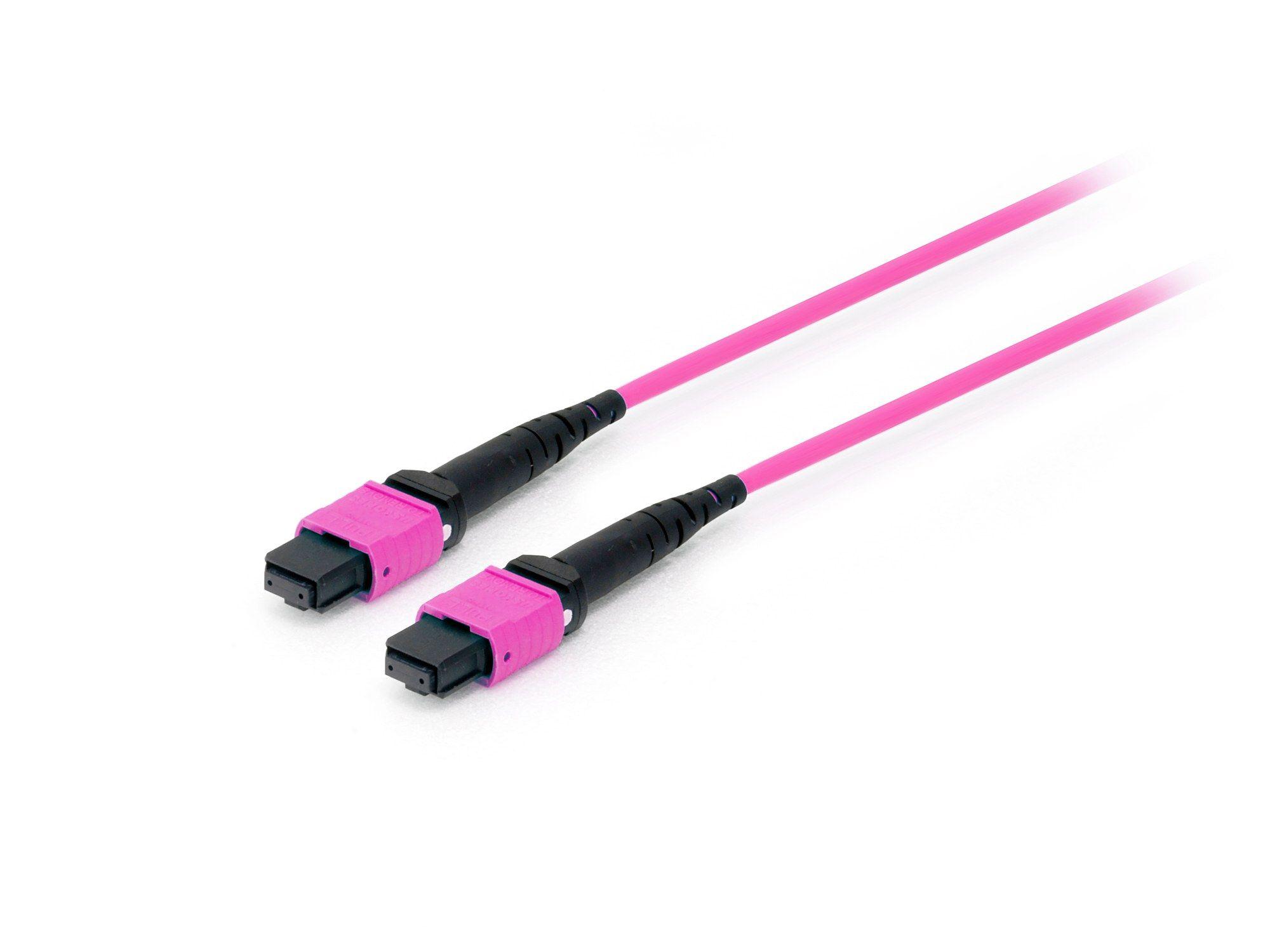 Cabo de Fibra Ótica EQUIP 25555317 (MTP-MTP - OM4 - 3 m - Violeta)