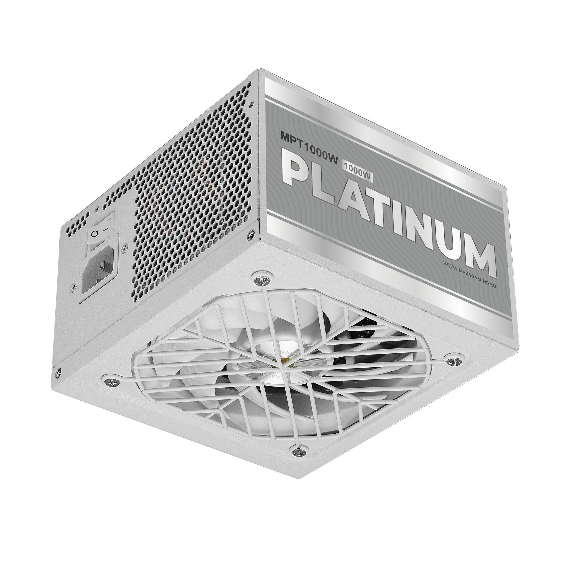 Fonte de Alimentação MARS GAMING MPT1000W (ATX - 1000 W - 80 Plus Platinum - Branco), miniatura 2