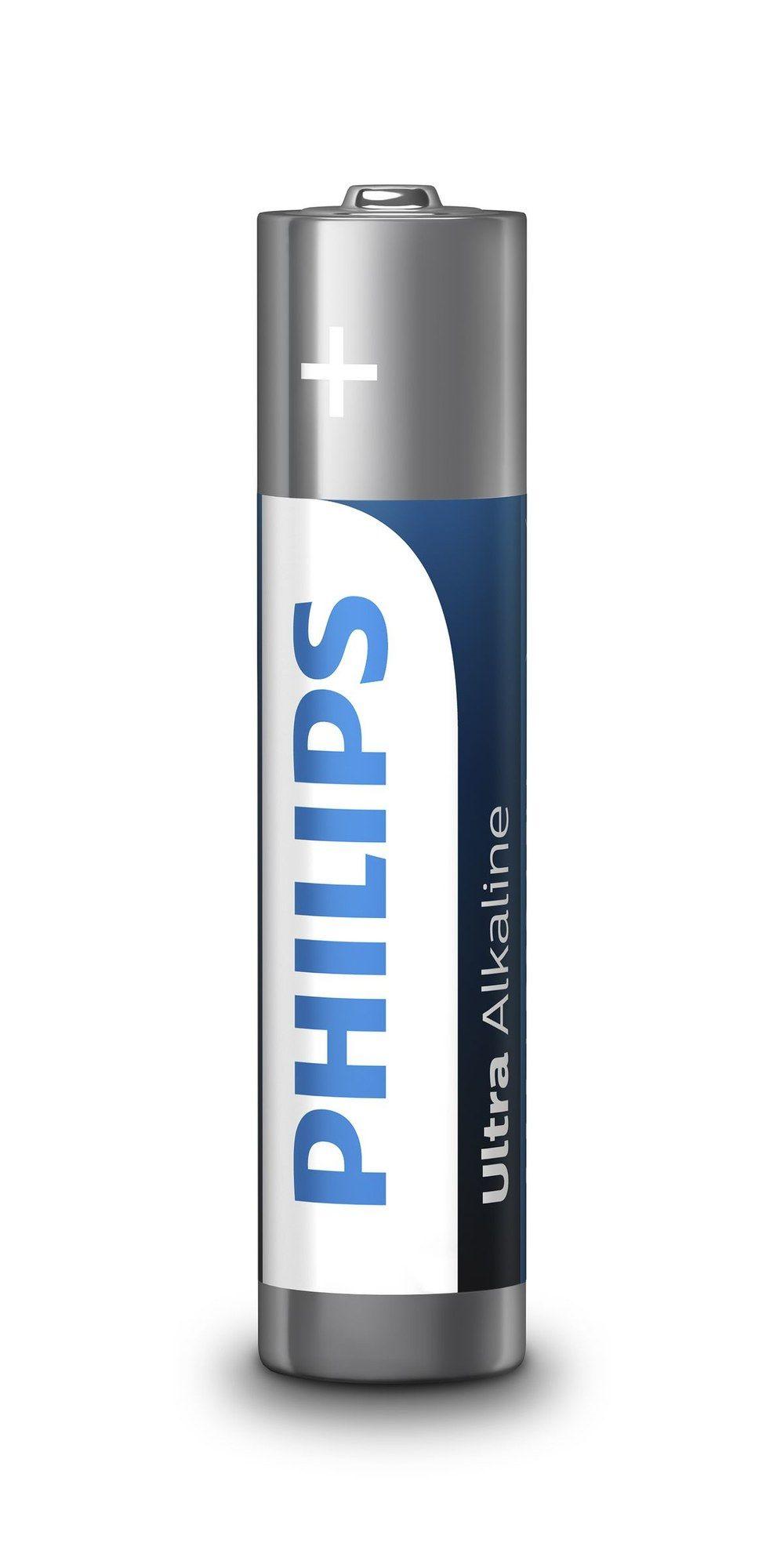 Pilhas Alcalinas PHILIPS LR03E4B/10 (AAA - 4 unidades - 1,5 V)