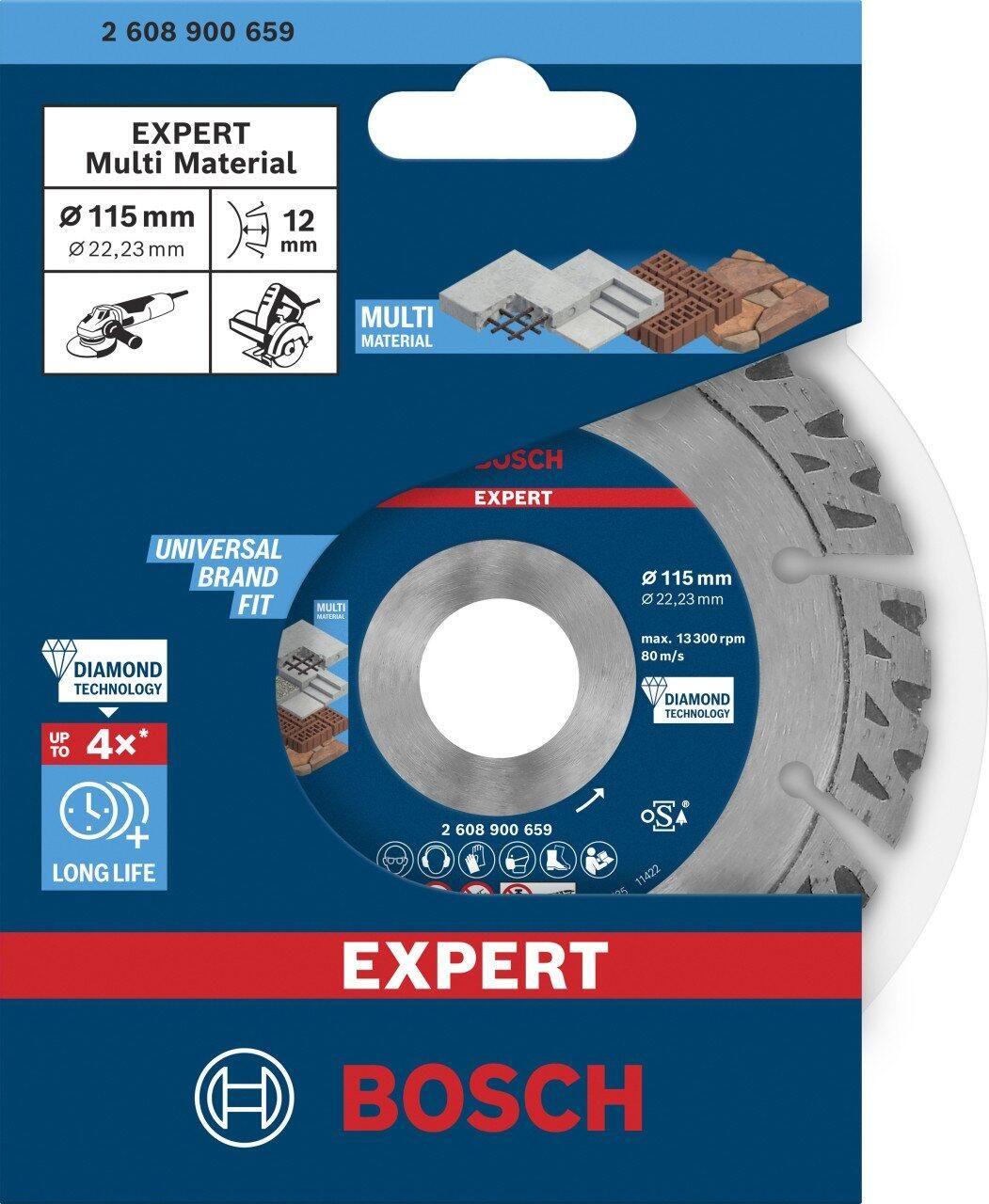 Disco de Corte Diamantado BOSCH Expert MultiMaterial (Betão, alvenaria, pedra) — miniatura 3