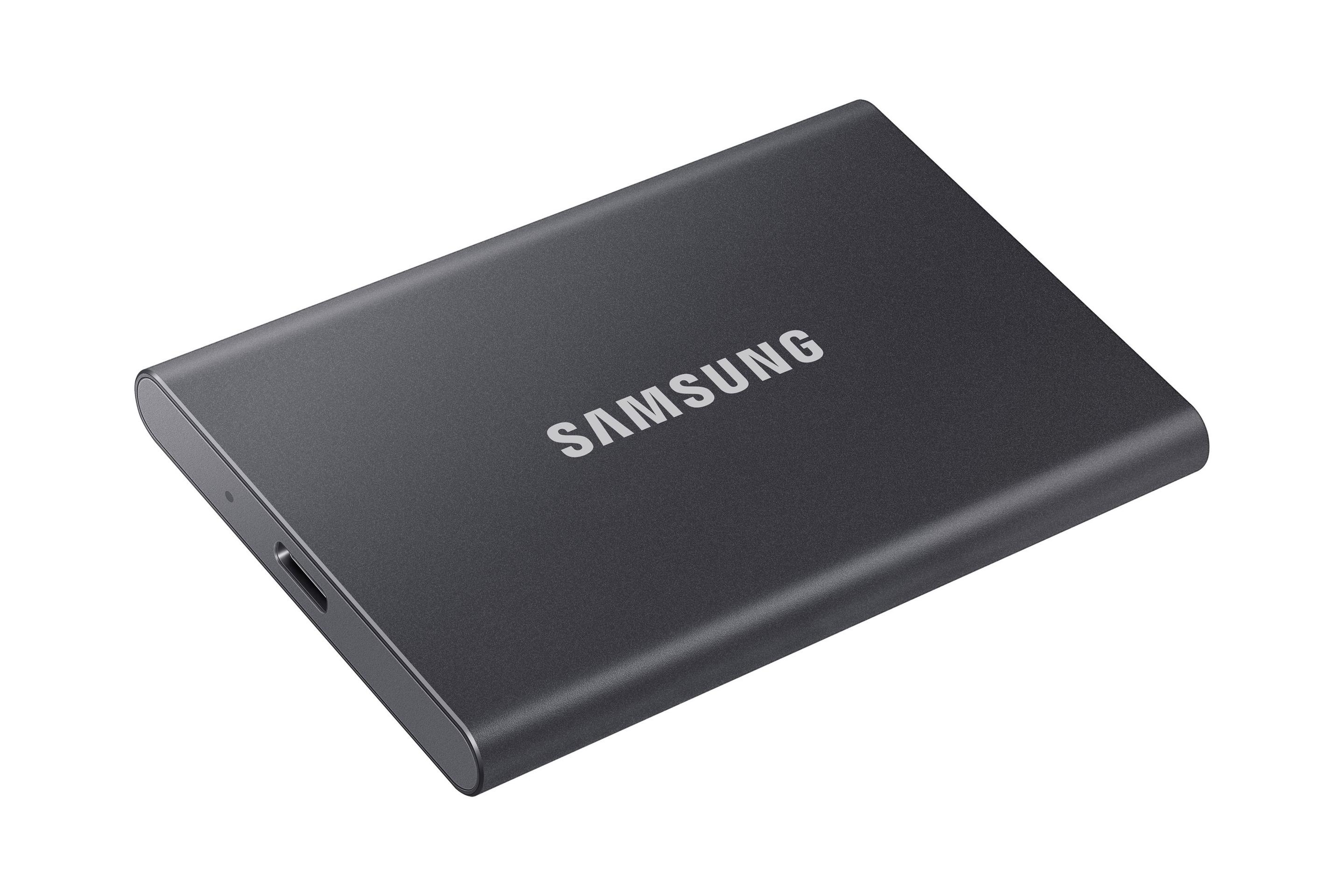 SSD SAMSUNG Portable SSD T7 (2 TB - 2.5" - USB 3.2 - Cinzento) — miniatura 3