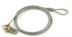 Cabo de Segurança para Portátil GEMBIRD LK-CL-01 (Portátil - PVC, aço e zinco - 1,8 m - Prateado)
