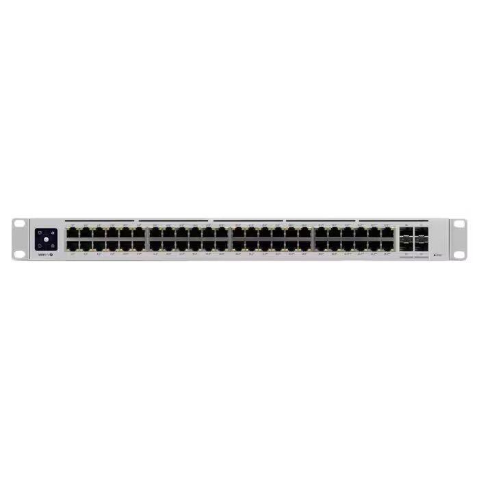 Switch Gerido UBIQUITI UniFi USW-Pro-48-POE (Gigabit Ethernet - 176 Gbit/s - L2/L3 - Prateado) — miniatura 2