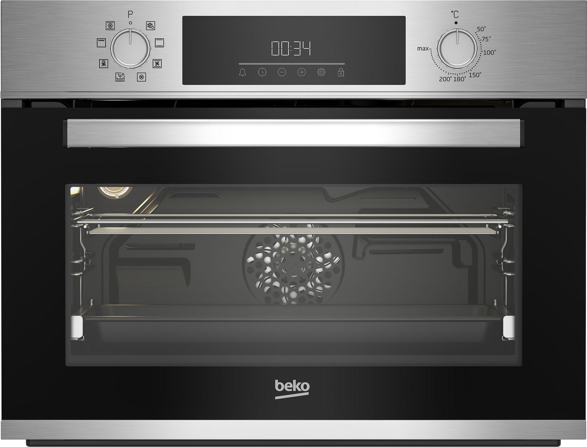 Forno Encastre BEKO BBCM12300X (Forno elétrico - 48 l - SteamShine - Inox)