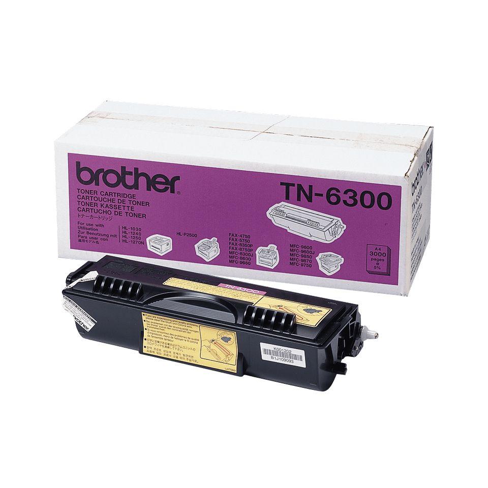 Toner BROTHER TN-6300 (3000 páginas - Preto)
