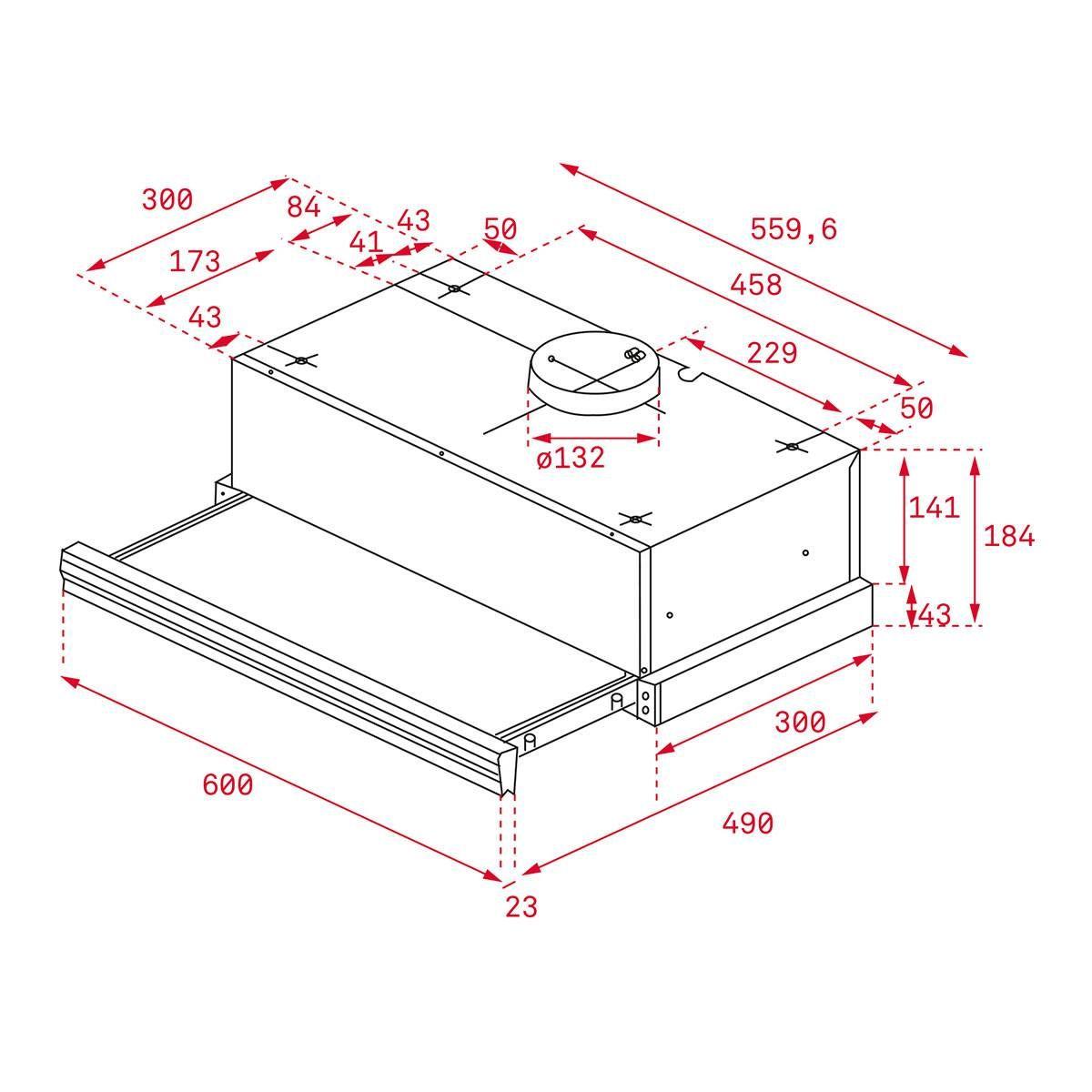 Exaustor Telescópico de Encastre TEKA CNL 6415 Plus WH (Altura 18,4 cm - 60 cm - 30 cm - Branco) — miniatura 2