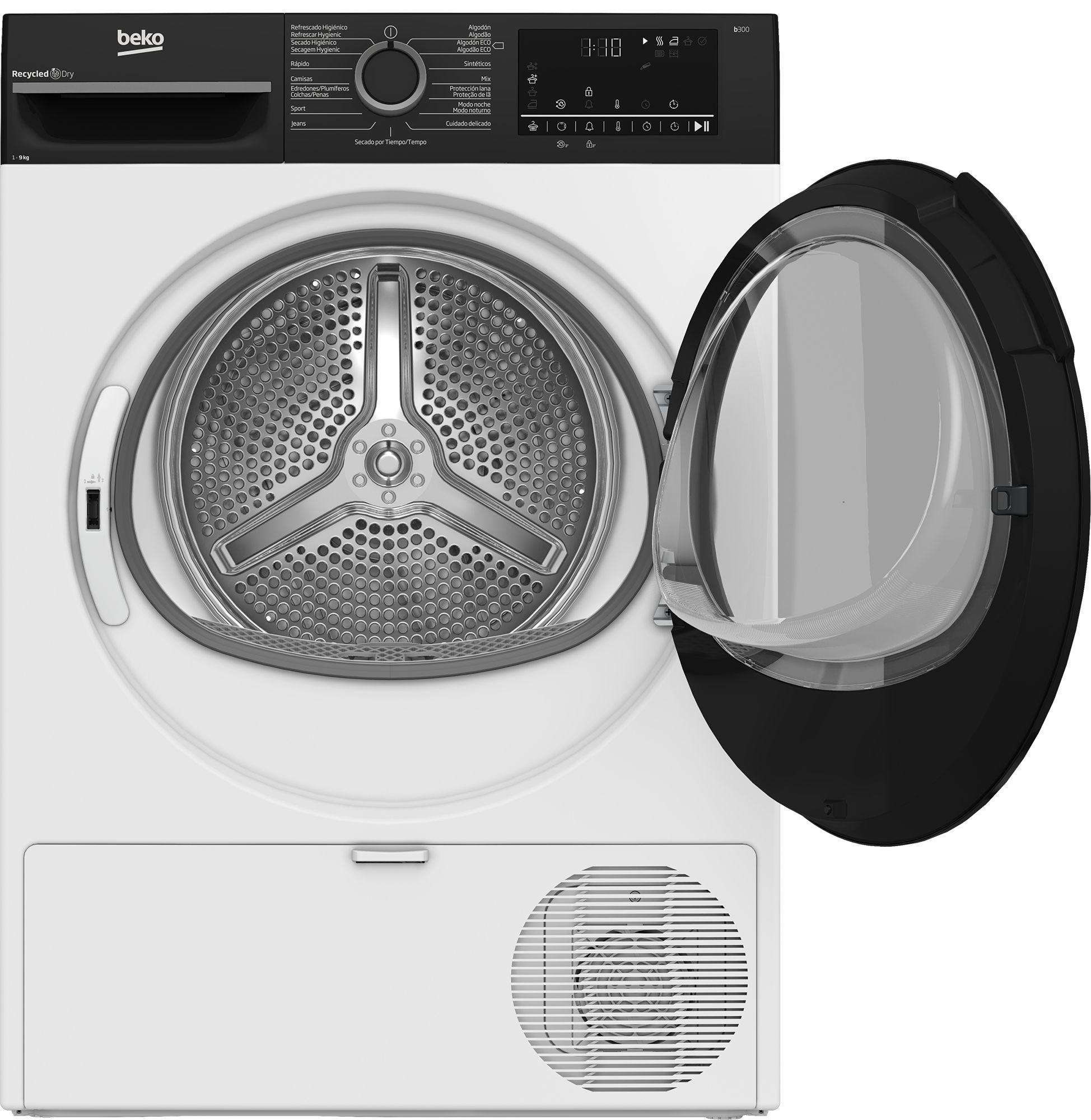Máquina de Secar Roupa Independente BEKO BM3T49240W (9 kg - Bomba de calor - Direita - Branco), miniatura 3