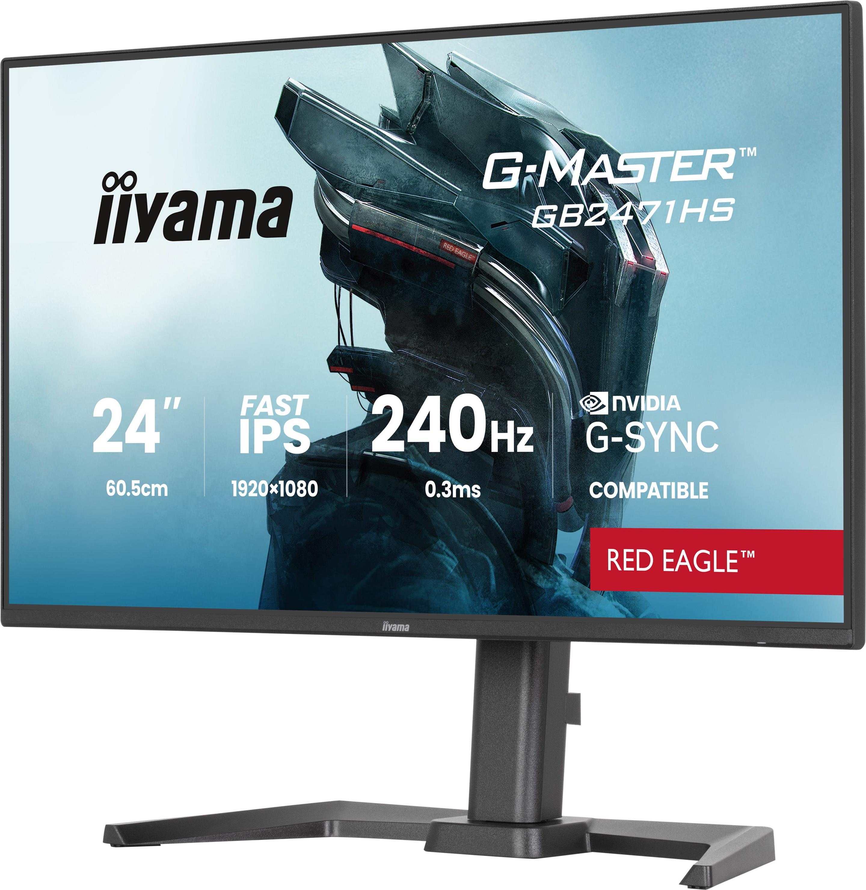 Monitor IIYAMA G-MASTER GB2471HS-B1 (23,8" - Fast IPS - 240 Hz - Preto) — miniatura 3