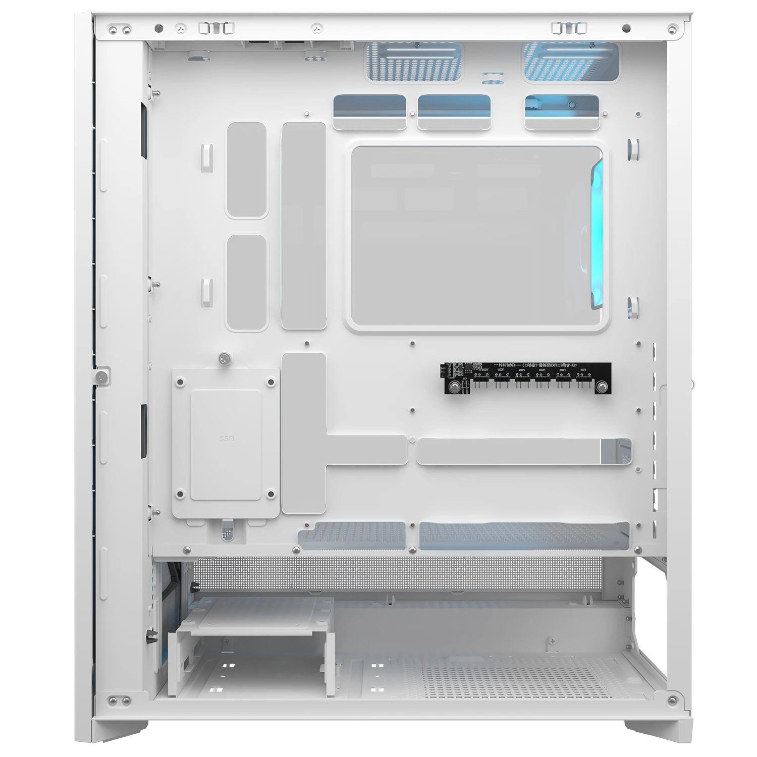 Caixa de Computador COUGAR CGR-5VA4W-RGB Airface 180 (ATX, CEB, Micro ATX, Mini-ITX - Midi Tower - 17 cm - Branco), miniatura 8
