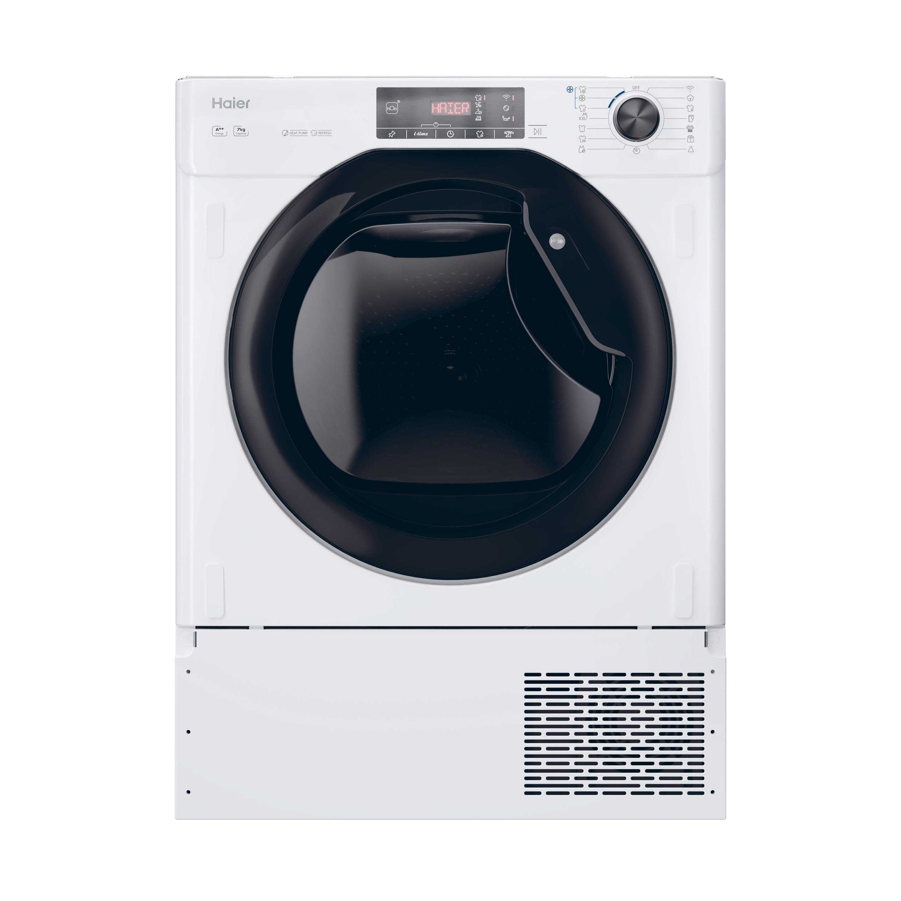 Máquina de Secar Roupa Encastre HAIER HDBIH7A2TBEXS (Altura 85 cm - 85 cm - 7 kg - Não aplicável)