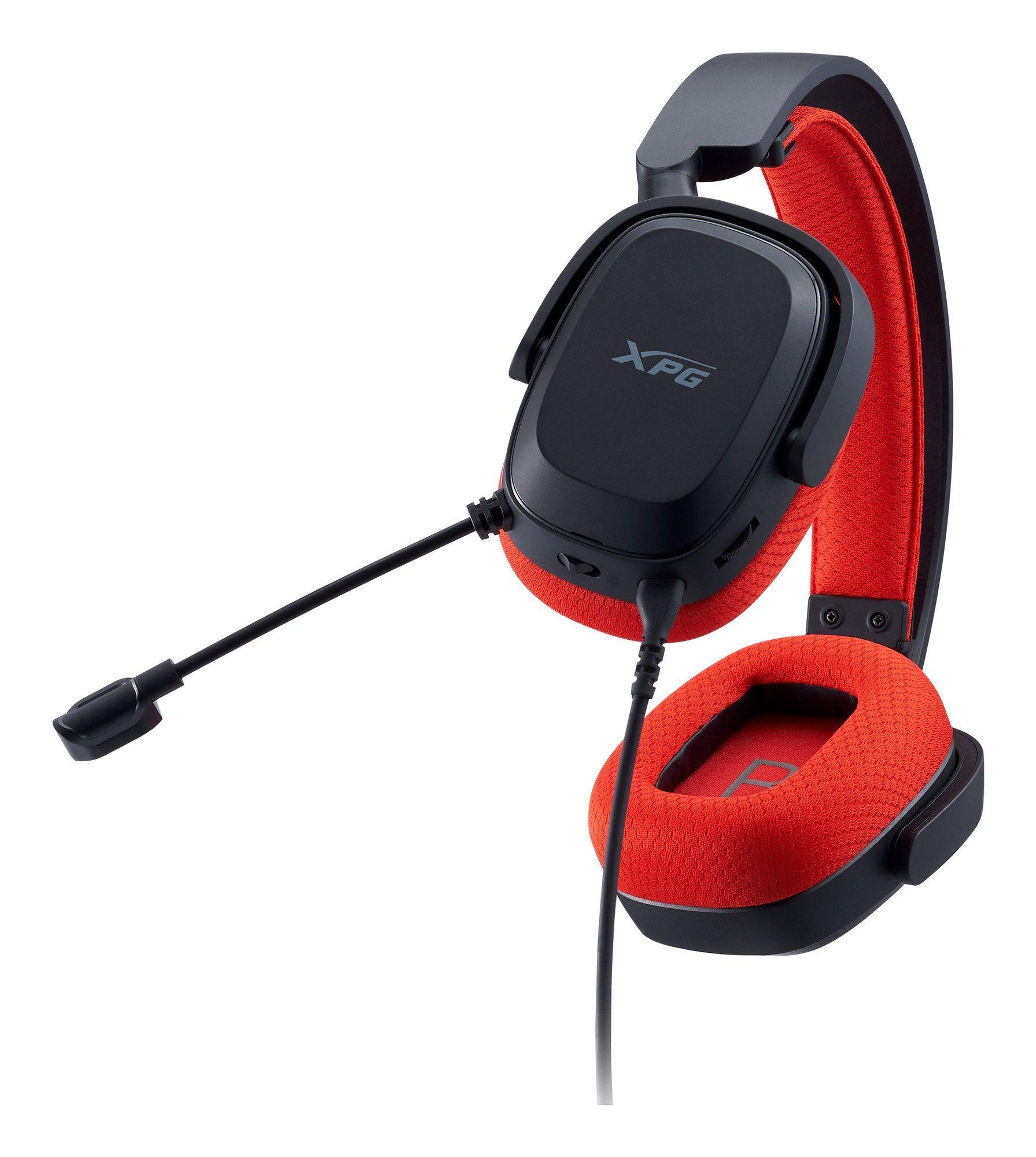 Headset Gaming XPG PRECOG STUDIO (Binaural - Com fios - Circum-aural - Preto e Vermelho) — miniatura 6