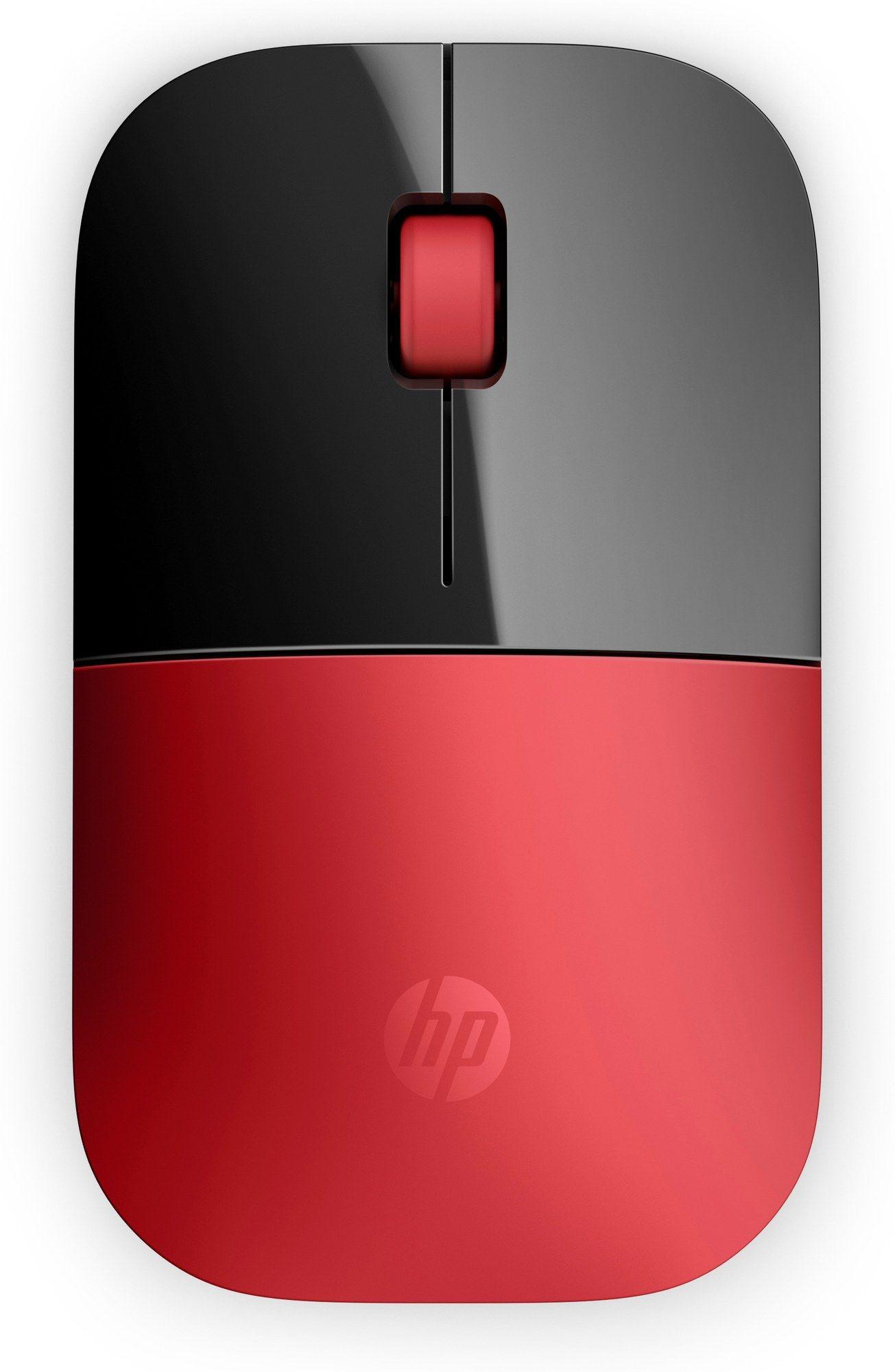 Rato HP Z3700 (Ambidestro - 1200 DPI - Ótico - Preto e Vermelho)