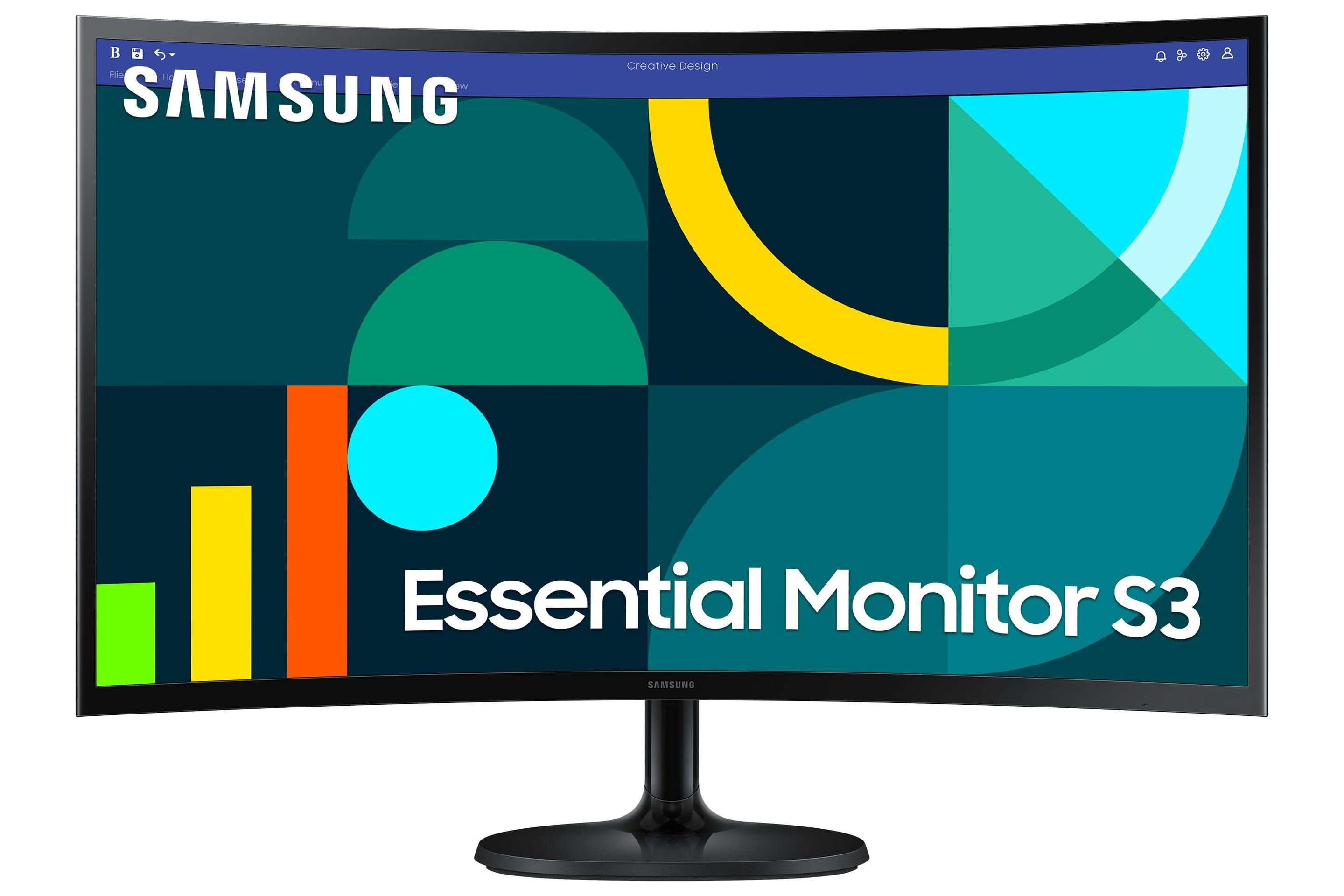 Monitor SAMSUNG S36GD LS27D364GAUXEN (27" Full HD - 100 Hz - Curvo - Preto)
