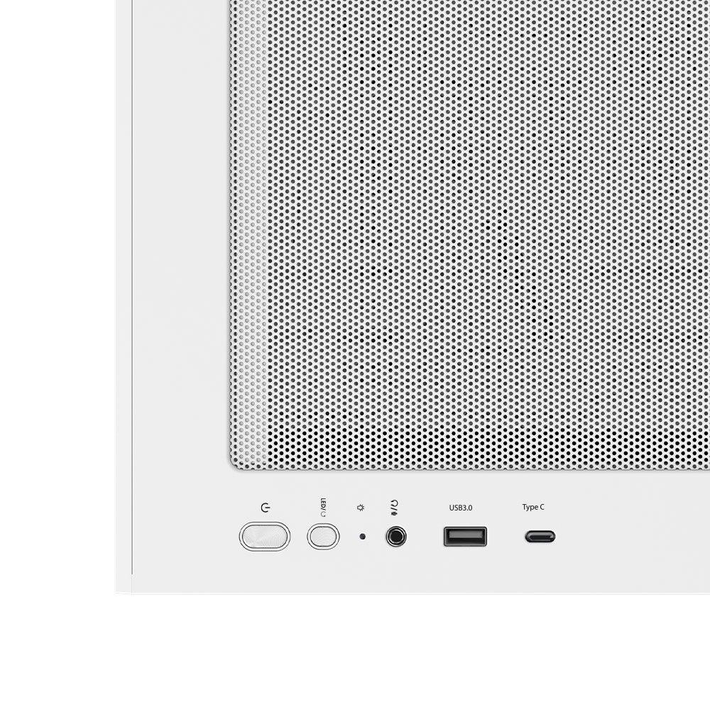 Caixa Micro-ATX ZALMAN P30 Air (Micro ATX, Mini-ITX - Mini Tower - Plástico, aço, vidro temperado - Branco) — miniatura 15