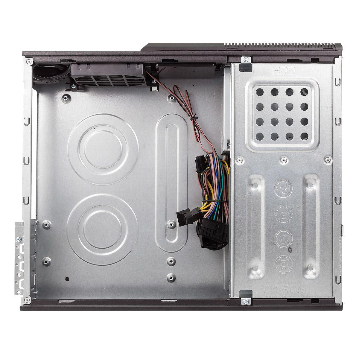 Caixa PC Slim UNYKACH K2010 (ITX, microATX - microATX - 450 W - Preto) — miniatura 4