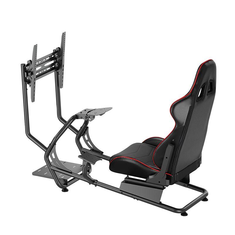 Cockpit de Simulação LOGILINK EO0065 (100 kg - 110 cm - Couro, PVC - Preto e Vermelho) — miniatura 3