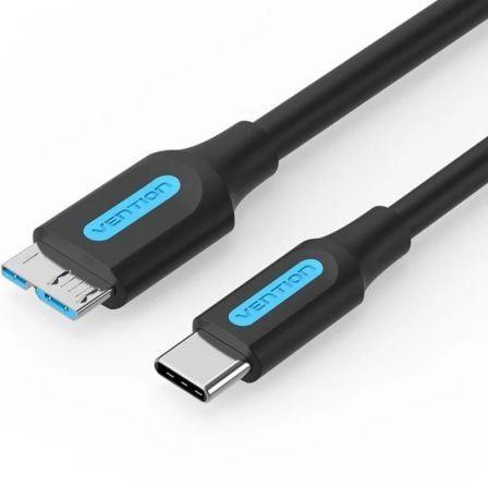 Cabo USB VENTION CQABD (0,5 m - Micro-USB B - USB C - Preto)