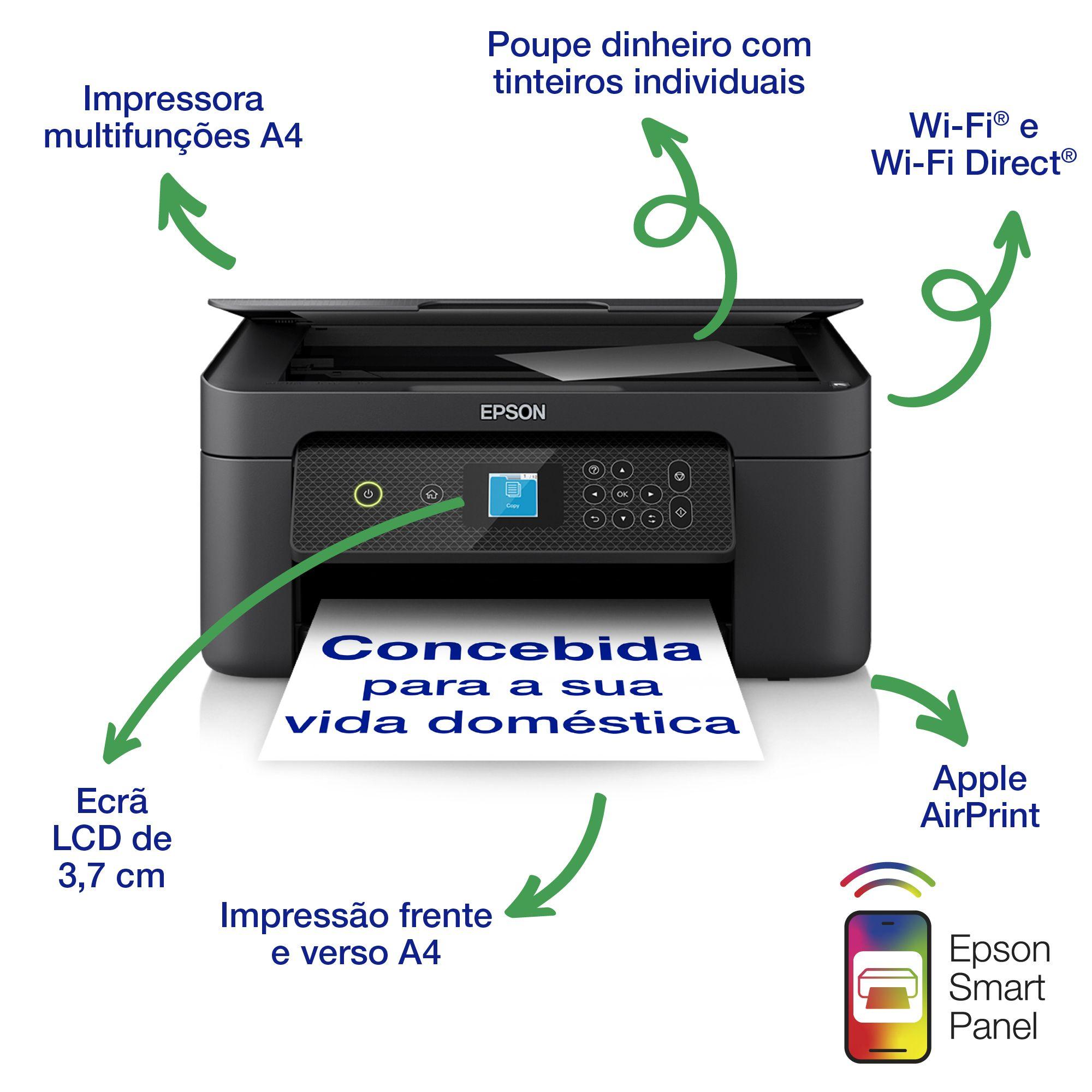 Impressora Multifunções EPSON Expression Home XP-3200 (A4 - Impressão a cores - 100 folhas - Preto), miniatura 2