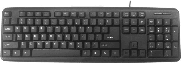 Teclado GEMBIRD KB-U-103 (Inglês - Tamanho completo - USB - Preto)