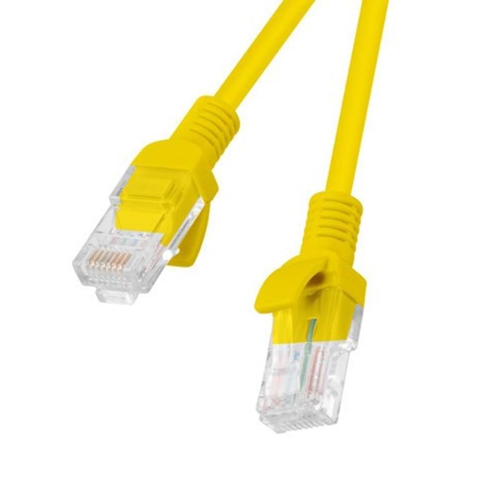 Cabo de Rede LANBERG PCU6-10CC-0150-Y (1,5 m - Cat6 - RJ-45 - Amarelo), imagem 1