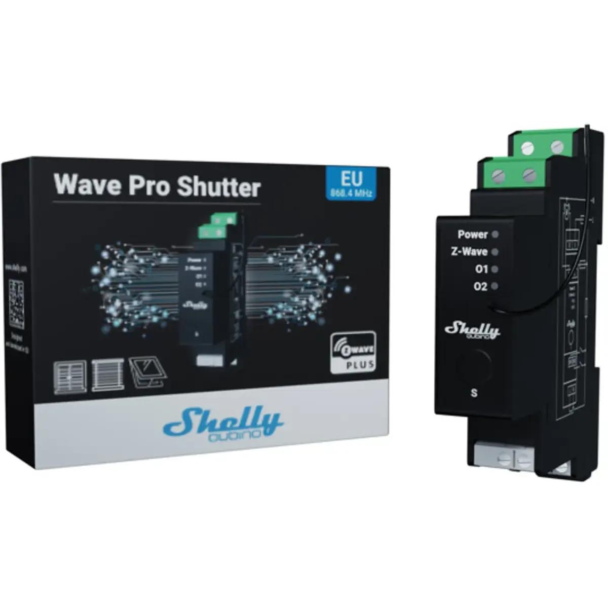 Relé para Estores SHELLY Qubino Wave Pro Shutter (Preto), miniatura 5
