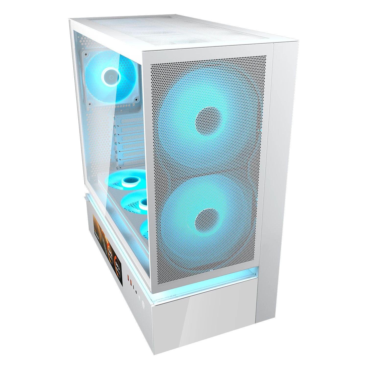 Caixa de Computador COUGAR CFV235 Mesh Vision CGR-2DA4W-MV (Midi Tower, Ecrã LCD 9,16" - Branco) — miniatura 4