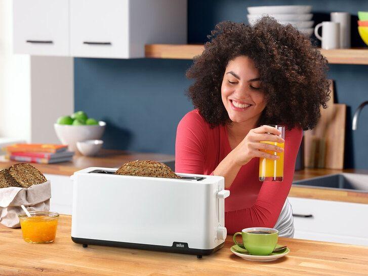 Torradeira BRAUN HT 1110 WH (1030 W - Plástico - Branco), miniatura 4