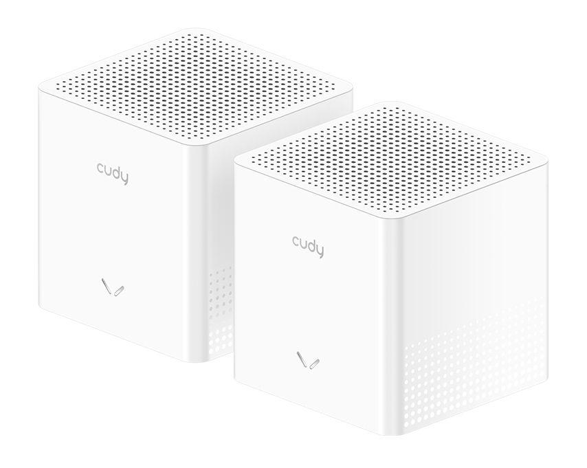 Sistema Mesh Wi-Fi CUDY M1200 2.0 2-PACK (Wi-Fi 5 - 1167 Mbit/s - Dual band - Branco)