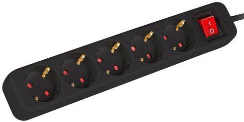 Extensão Elétrica LANBERG PS1-05F-0150-BK (1,5 m - Tipo F - Uni-Schuko CEE 7/7 - Preto), miniatura 2