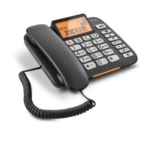 Telefone Fixo GIGASET DL 580 (Preto)