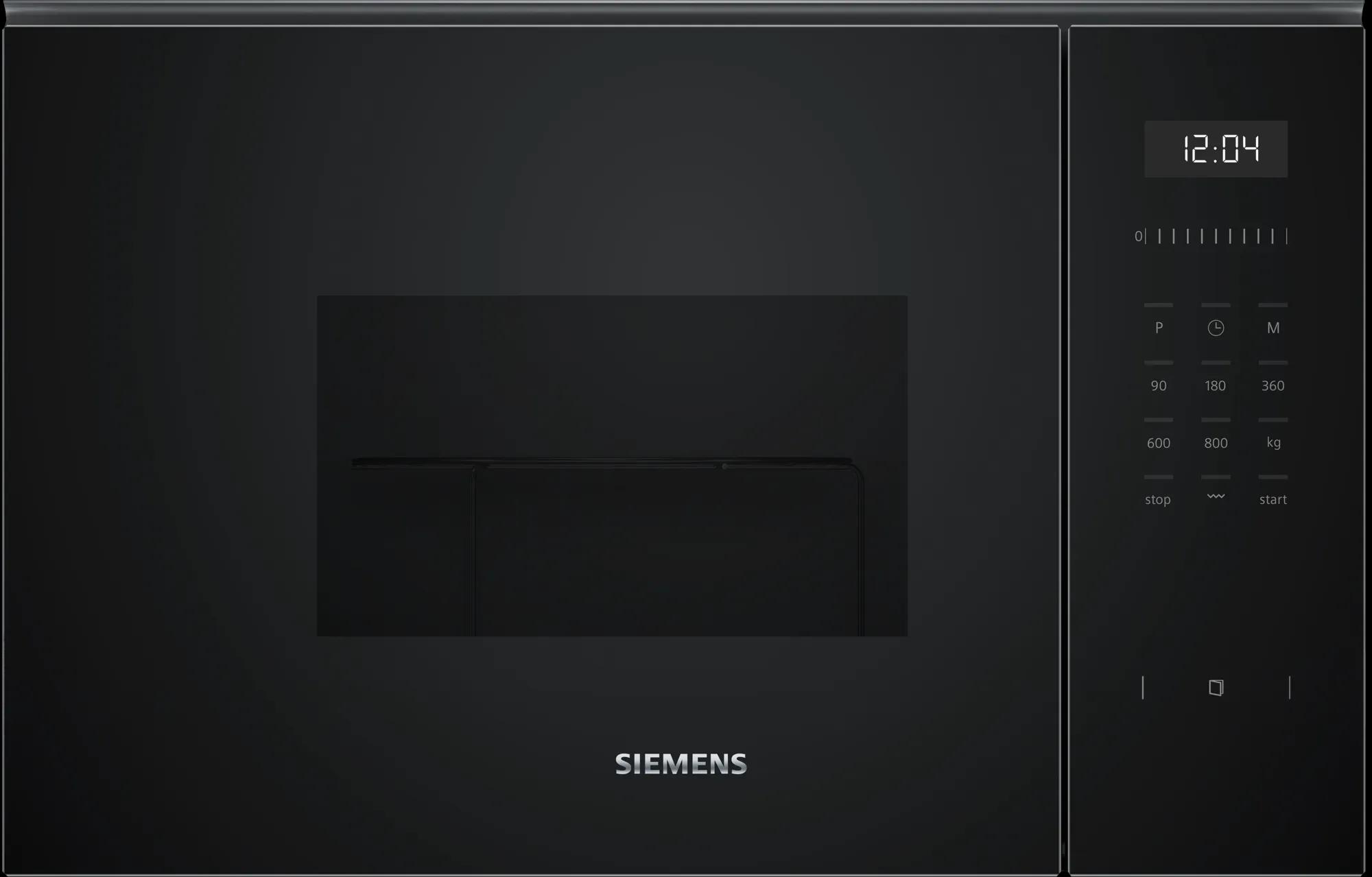 Micro-ondas Encastre SIEMENS BE525LMB1 (Altura 38,2 cm - Preto)