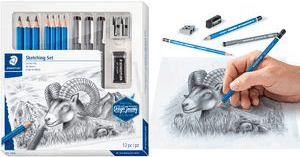 Conjunto de Desenho STAEDTLER 61 100 (Azul e Cinzento)