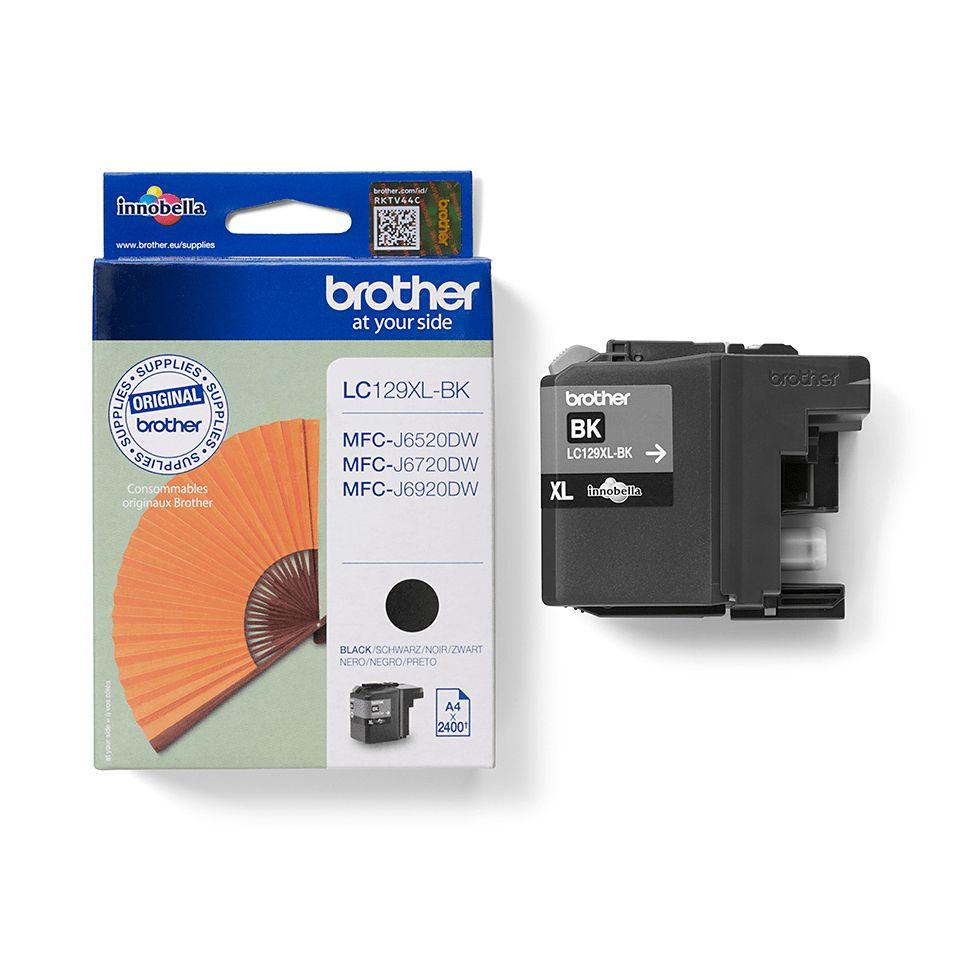 Tinteiro BROTHER LC129XLBKBP (2400 páginas - Preto), miniatura 2
