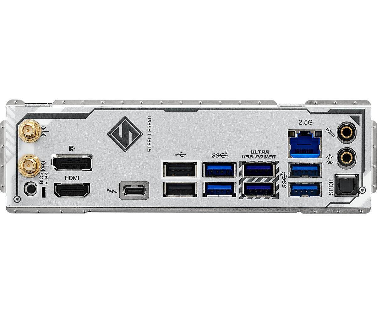 Motherboard ASROCK B860M Steel Legend WiFi (LGA 1851 (Socket V1) - Intel Core Ultra - micro-ATX - Branco), miniatura 5