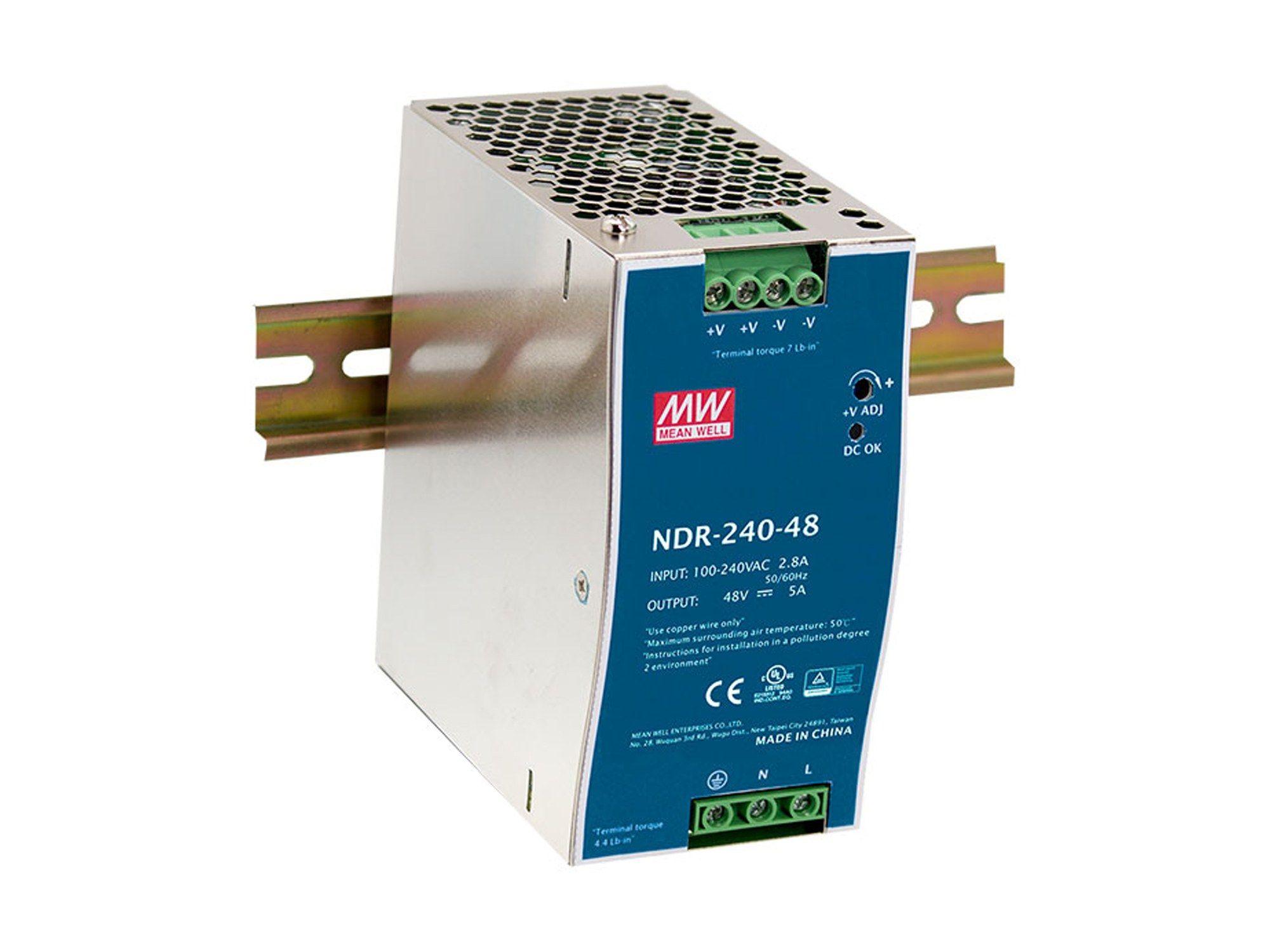 Fonte de Alimentação Industrial LEVELONE POW-4851 (240 W - Azul e Prateado)