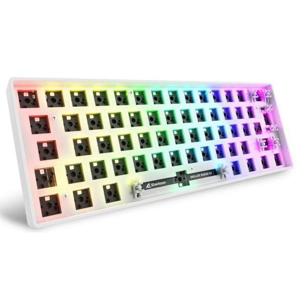 Teclado SHARKOON SKILLER SGK50S4 Gen2 Barebone (Alemão - 60% - USB - Branco)