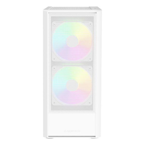 Caixa PC MONTECH X2 PLUS (ATX, Micro-ATX, Mini-ITX - Midi Tower - Ventoinhas da caixa - Branco) — miniatura 2