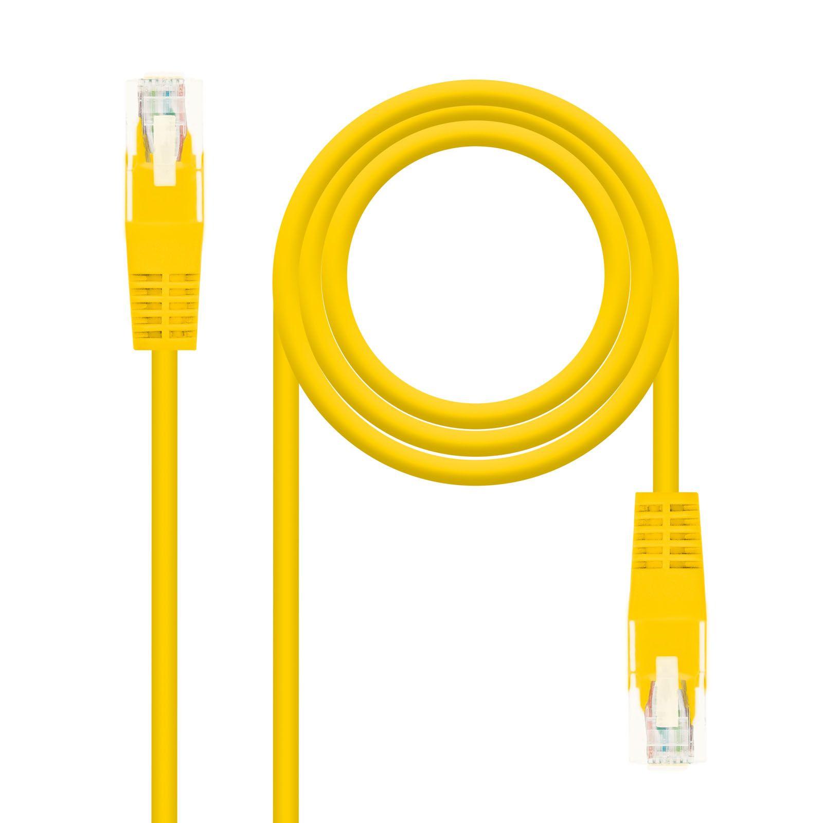 Cabo de Rede NANOCABLE 10.20.0400-L30-Y (0,3 m - Cat6 - RJ-45 - Amarelo)