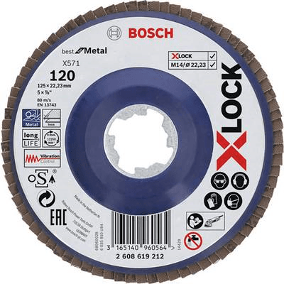 Disco de Lamelas BOSCH X571 Best for Metal (125 mm)