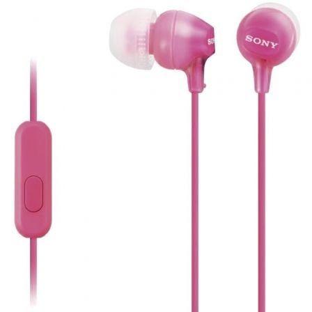 Auscultadores Intra-auriculares SONY MDR-EX15APPI (100 mW - Com fios - Rosa)