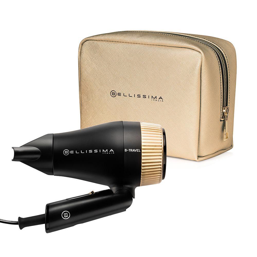 Secador de Cabelo BELLISSIMA B-Travel (Preto e Dourado)