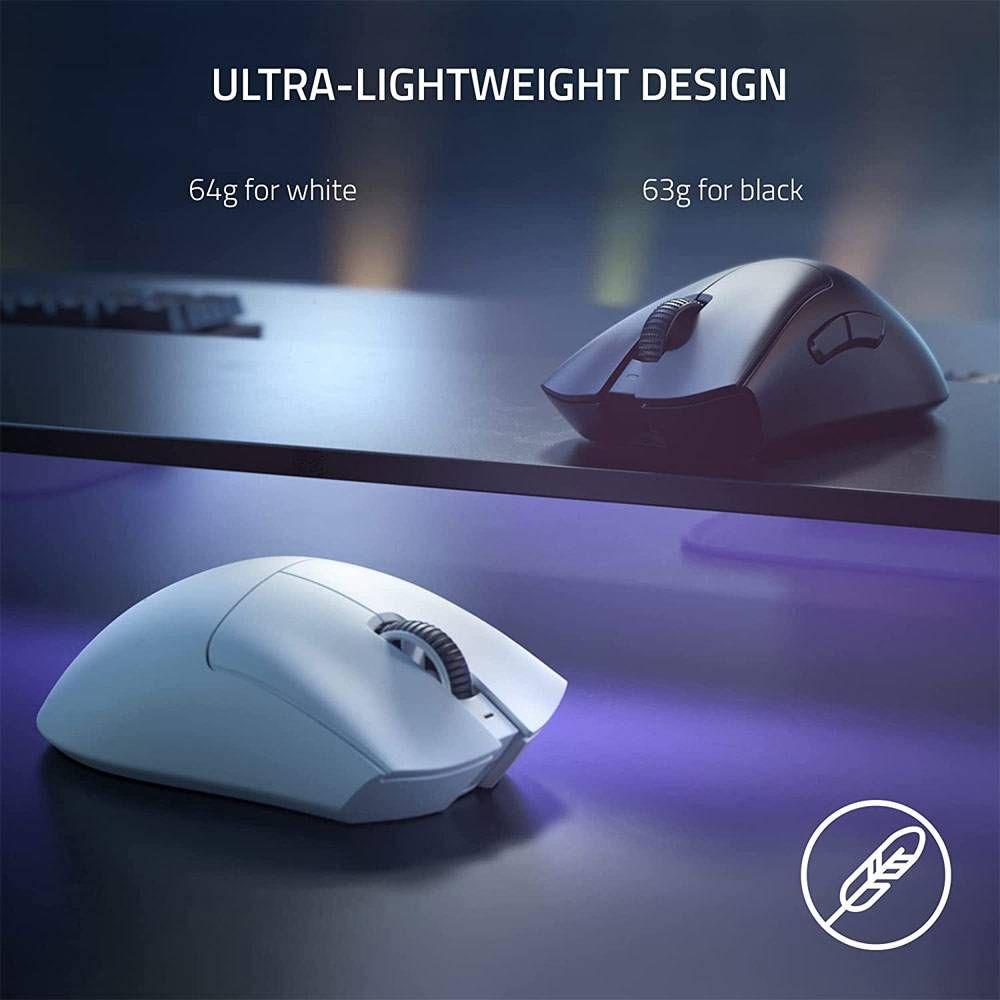 Rato RAZER DeathAdder V3 Pro (Mão direita - 30000 DPI - Ótico - Branco) — miniatura 2